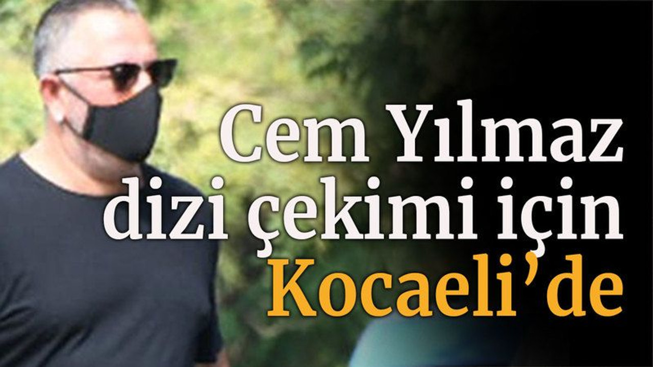 Cem Yılmaz dizi çekimi için Kocaeli’de
